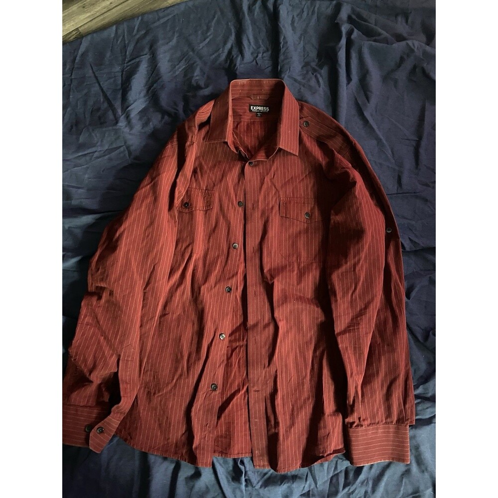 Men’s XL Express Casual collared shirt - red
